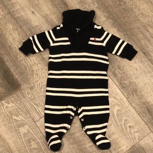 Ralph Lauren footed one piece w/ collar